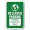 Signmission Reserved Parking Hybrid Vehicles Heavy Gauge Alum, 12" x 18", A-1218 Hybrid Car - Hybrid Veh Sy A-1218 Hybrid Car - Hybrid Veh Sy - alternate 1